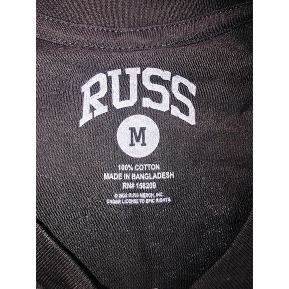 RUSS Official Merch The Journey Is Everything Tour T Shirt M Black NEW - Picture 5 of 7